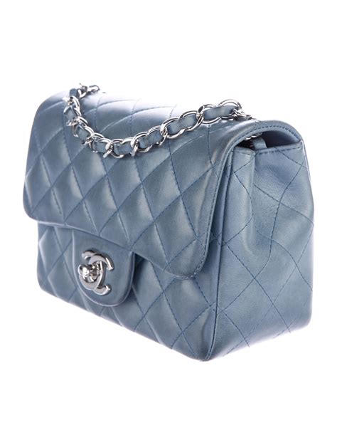 chanel mini square blue|mini flap bag chanel 2021.